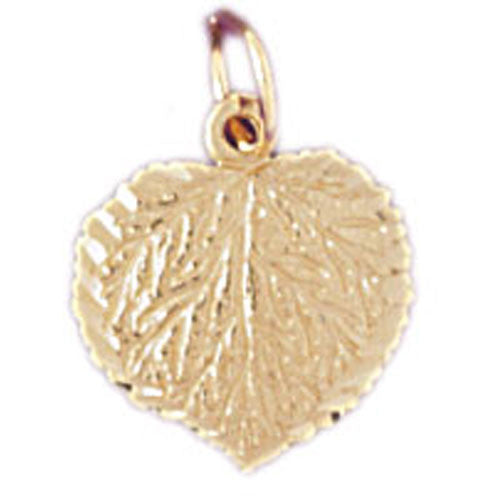 14K GOLD LEAF CHARM #6780