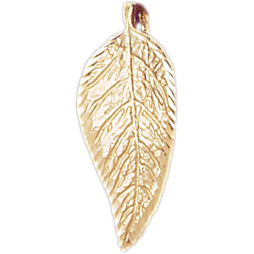 14K GOLD LEAF CHARM #6782