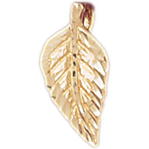 14K GOLD LEAF CHARM #6783