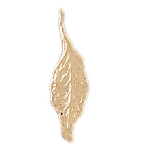 14K GOLD LEAF CHARM #6785
