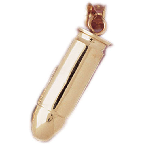 14K GOLD MILITARY CHARM - BULLET #4510