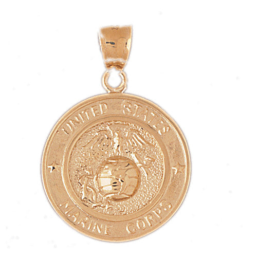 14K GOLD MILITARY CHARM #4635