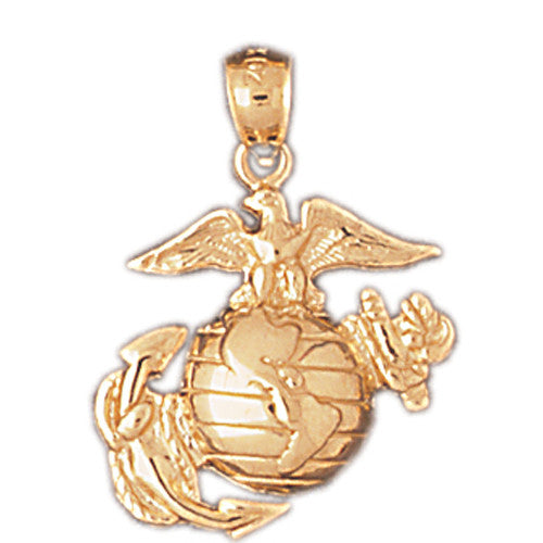 14K GOLD MILITARY CHARM #4644