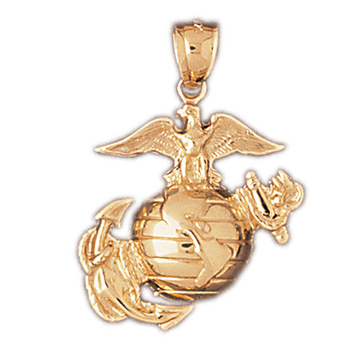 14K GOLD MILITARY CHARM #4645