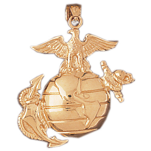 14K GOLD MILITARY CHARM #4646