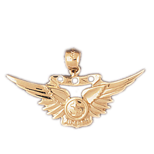 14K GOLD MILITARY CHARM #4656