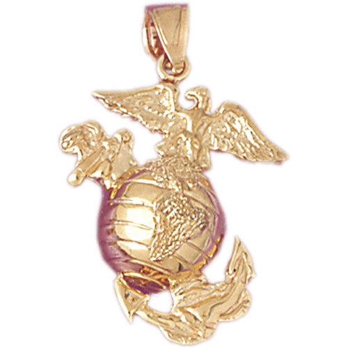 14K GOLD MILYTARY CHARM #4663