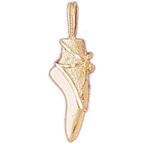 14K GOLD MISCELLANEOUS CHARM - BALLERINA SHOE #6109