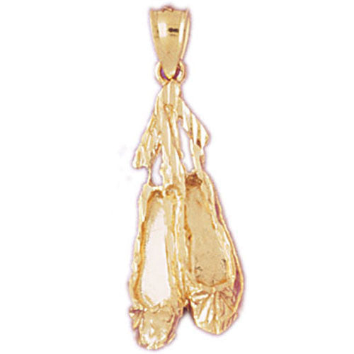 14K GOLD MISCELLANEOUS CHARM - BALLERINA SHOE #6111