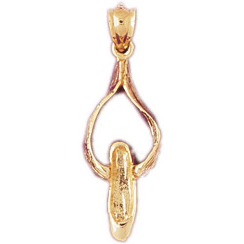 14K GOLD MISCELLANEOUS CHARM - BALLERINA SHOE #6113