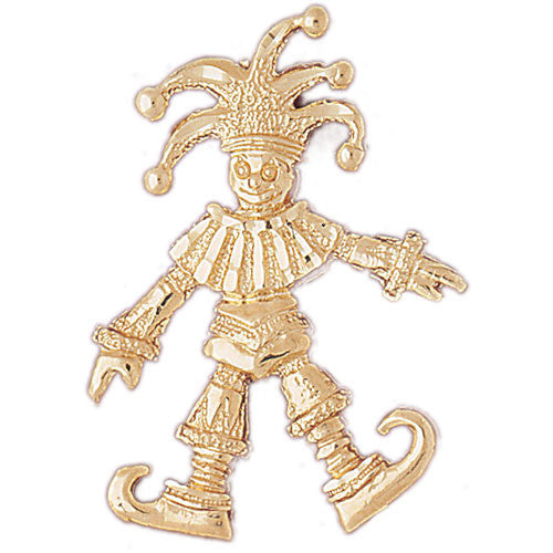 14K GOLD MISCELLANEOUS CHARM - CLOWN #6033