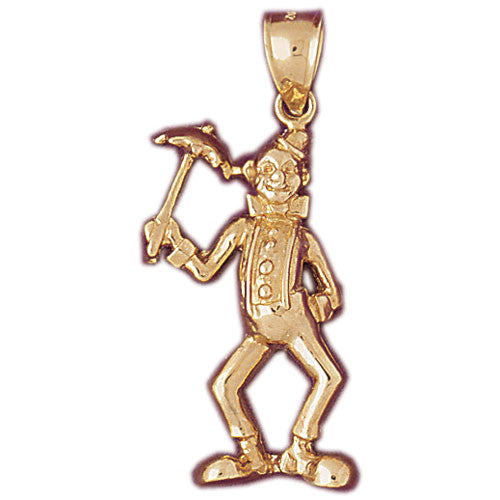 14K GOLD MISCELLANEOUS CHARM - CLOWN #6039