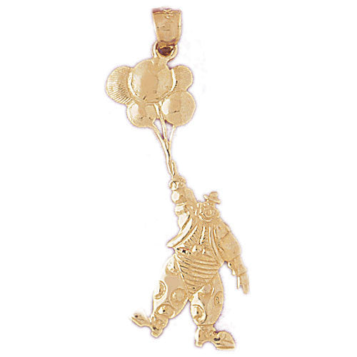 14K GOLD MISCELLANEOUS CHARM - CLOWN #6046