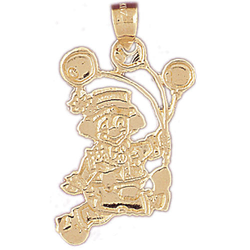14K GOLD MISCELLANEOUS CHARM - CLOWN #6049