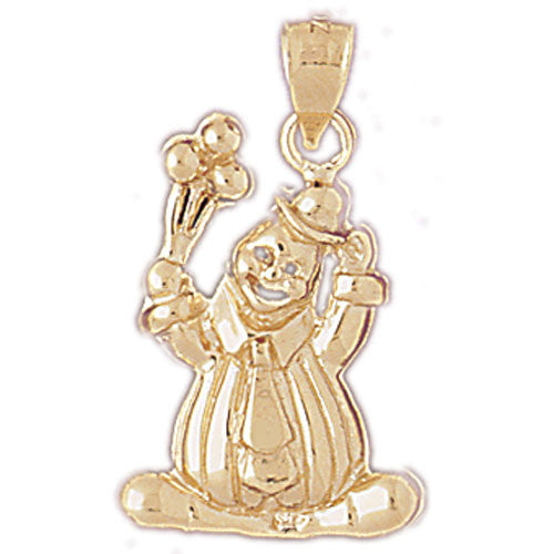 14K GOLD MISCELLANEOUS CHARM - CLOWN #6050