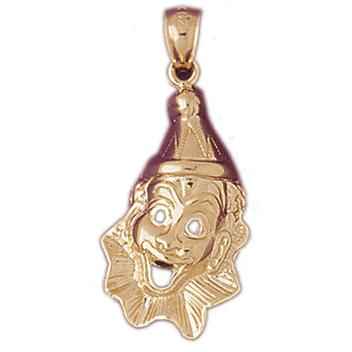 14K GOLD MISCELLANEOUS CHARM - CLOWN #6059