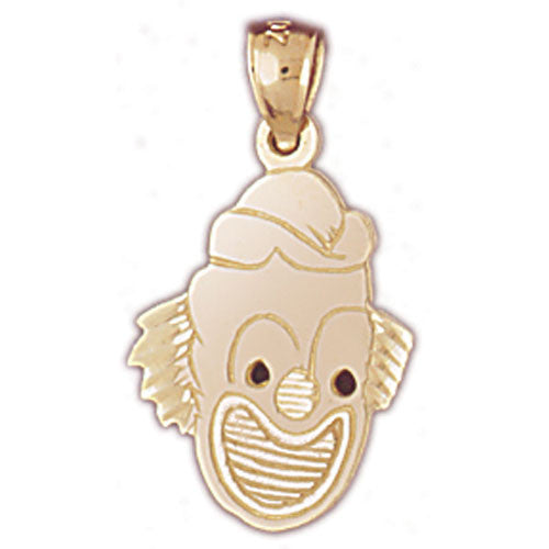 14K GOLD MISCELLANEOUS CHARM - CLOWN #6068