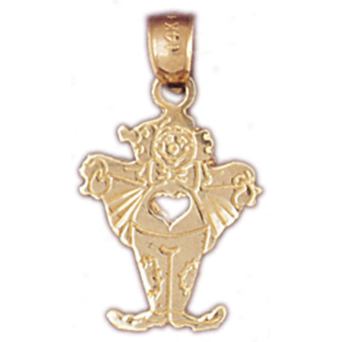 14K GOLD MISCELLANEOUS CHARM - CLOWN #6072