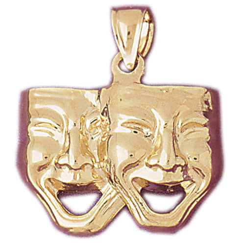 14K GOLD MISCELLANEOUS CHARM - DRAMA MASK #6079