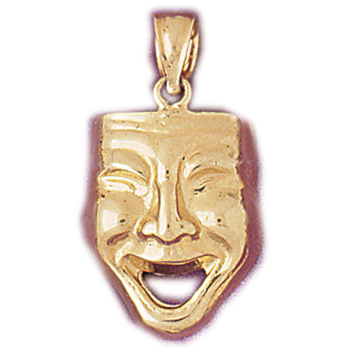 14K GOLD MISCELLANEOUS CHARM - DRAMA MASK #6080