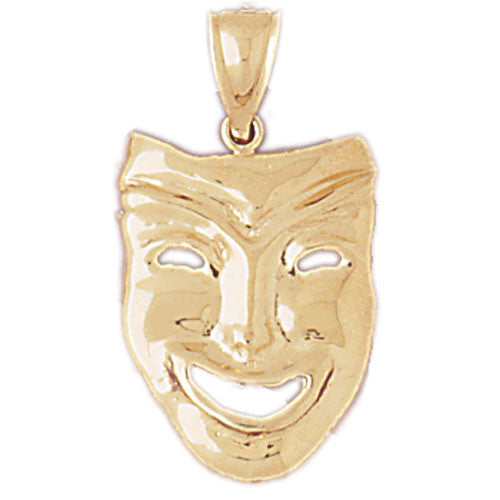 14K GOLD MISCELLANEOUS CHARM - DRAMA MASK #6081