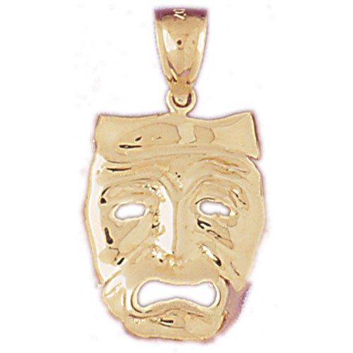 14K GOLD MISCELLANEOUS CHARM - DRAMA MASK #6082