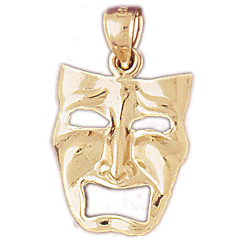 14K GOLD MISCELLANEOUS CHARM - DRAMA MASK #6084