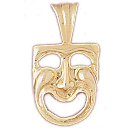 14K GOLD MISCELLANEOUS CHARM - DRAMA MASK #6087