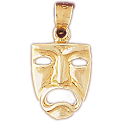 14K GOLD MISCELLANEOUS CHARM - DRAMA MASK #6090