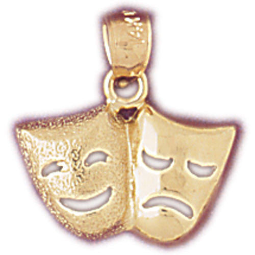 14K GOLD MISCELLANEOUS CHARM - DRAMA MASK #6092