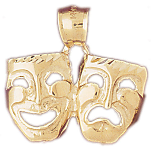 14K GOLD MISCELLANEOUS CHARM - DRAMA MASK #6094