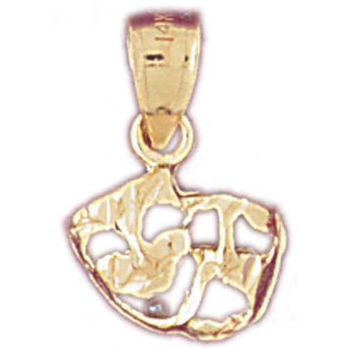 14K GOLD MISCELLANEOUS CHARM - DRAMA MASK #6098