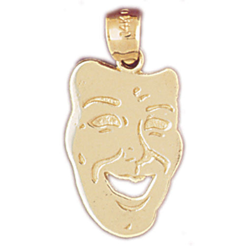 14K GOLD MISCELLANEOUS CHARM - DRAMA MASK #6100