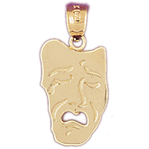 14K GOLD MISCELLANEOUS CHARM - DRAMA MASK #6101