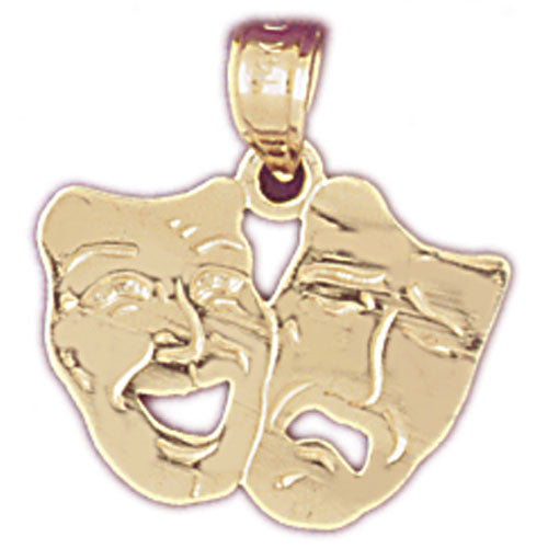 14K GOLD MISCELLANEOUS CHARM - DRAMA MASK #6102