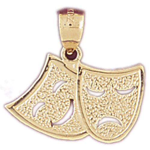 14K GOLD MISCELLANEOUS CHARM - DRAMA MASK #6103