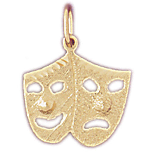 14K GOLD MISCELLANEOUS CHARM - DRAMA MASK #6105