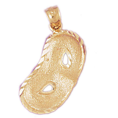 14K GOLD MISCELLANEOUS CHARM - DRAMA MASK #6107