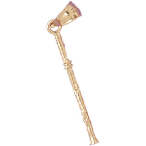 14K GOLD MUSIC CHARM - FLUTE #6205