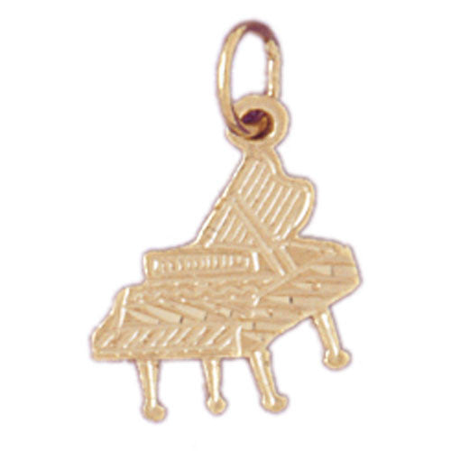 14K GOLD MUSIC CHARM - GRAND PIANO #6196