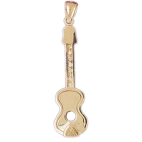 14K GOLD MUSIC CHARM - GUITAR #6213