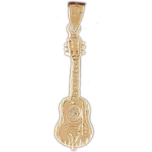 14K GOLD MUSIC CHARM - GUITAR #6217