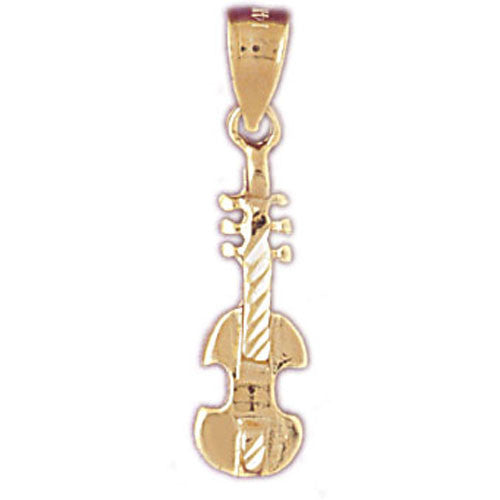 14K GOLD MUSIC CHARM - GUITAR #6229