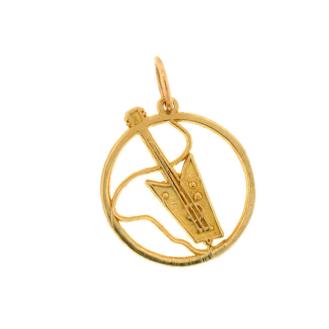 14K GOLD MUSIC CHARM - GUITAR #6306