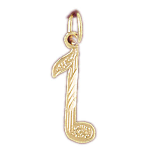 14K GOLD MUSIC CHARM - NOTE #6274