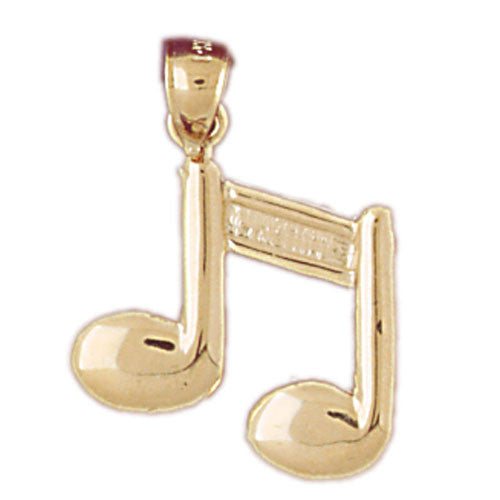 14K GOLD MUSIC CHARM - NOTES #6276
