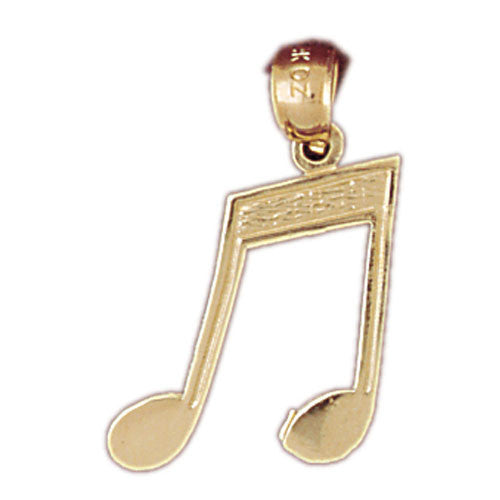 14K GOLD MUSIC CHARM - NOTES #6277