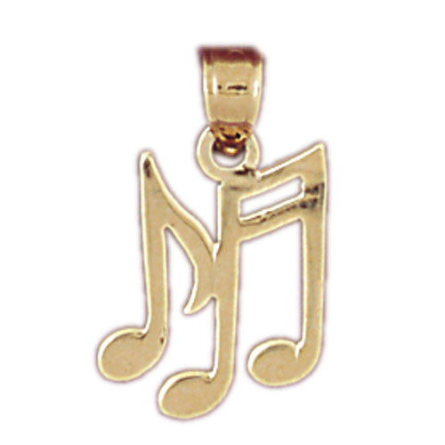 14K GOLD MUSIC CHARM - NOTES #6278