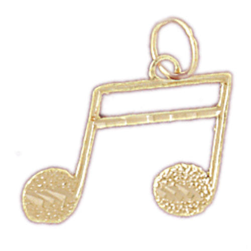 14K GOLD MUSIC CHARM - NOTES #6279