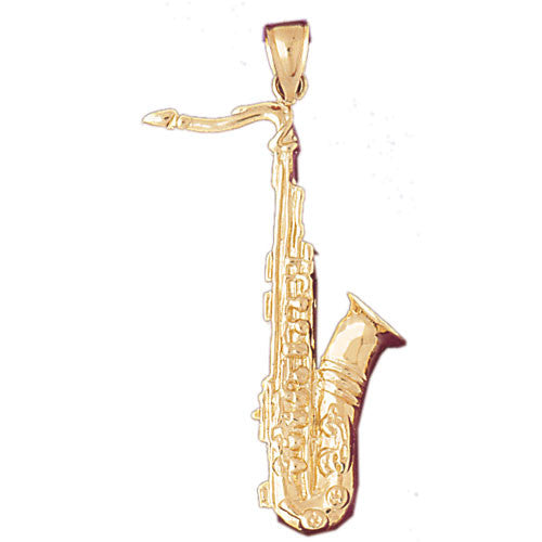 14K GOLD MUSIC CHARM - SAXOPHONE #6158